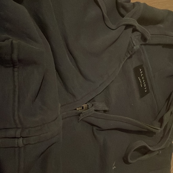 Dark Blue All saints Zip up. Like new revived as gift and never worn once ! - Picture 4 of 4